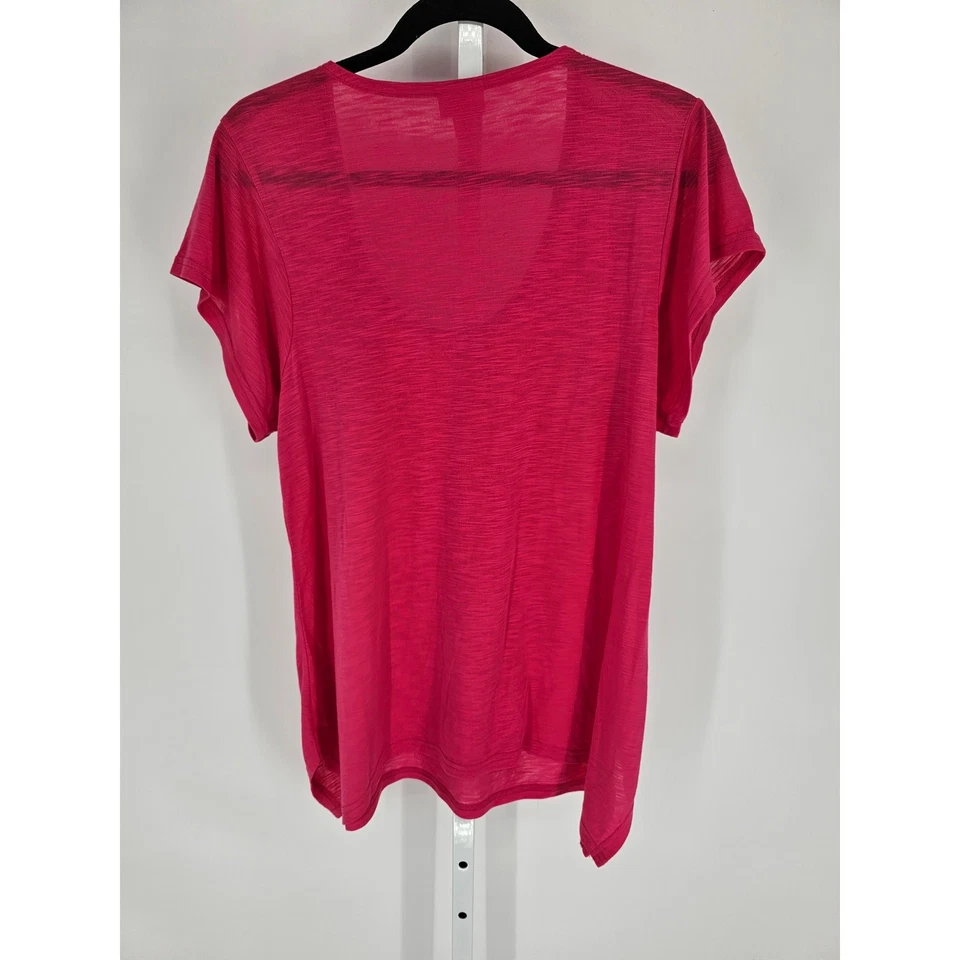 Mossimo Supply Co Mujer Talla XXL Camiseta Atlética Manga Corta Rosa Brillante Foto 4 de 4