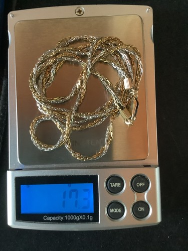 Vintage Winard 12k Gold Filled Two Tone 30" Two Chain Necklace 17.3 grams - Picture 9 of 9