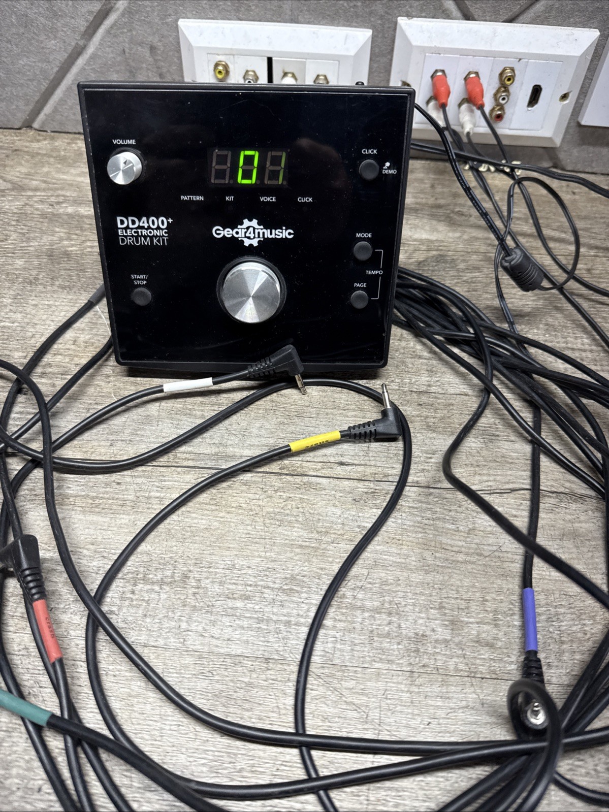 Gear4music DD400+ elektrisches elektronisches digitales Schlagzeug Gehirnmodul Steuerbox