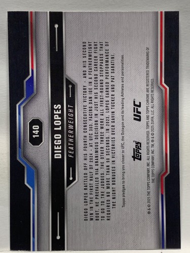2025 Topps Chrome UFC Base - 1-200 - You Pick - Complete your set (d13) - Picture 278 of 398