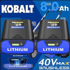 1 2PACK For Kobalt 40v MAX 8.0 Ah Extended Run Li-Ion Battery KB440-03 KB540-06