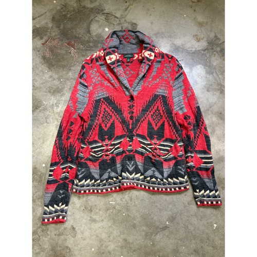 Ralph Lauren Jeans Co. Aztec Southwestern Large Strickjacke Pullover Damen