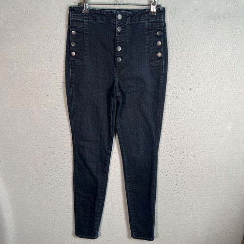 J Brand Size 27 Blue Natasha Sky High Skinny Jeans Cotton Blend Denim