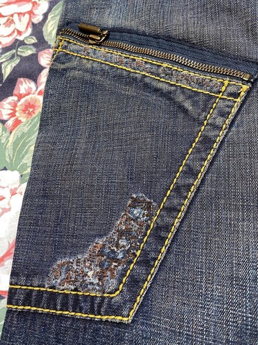00’s Just Cavalli by Roberto Cavalli Denim Jeans Distressed W33 WMNS SunFaded - Picture 21 of 24