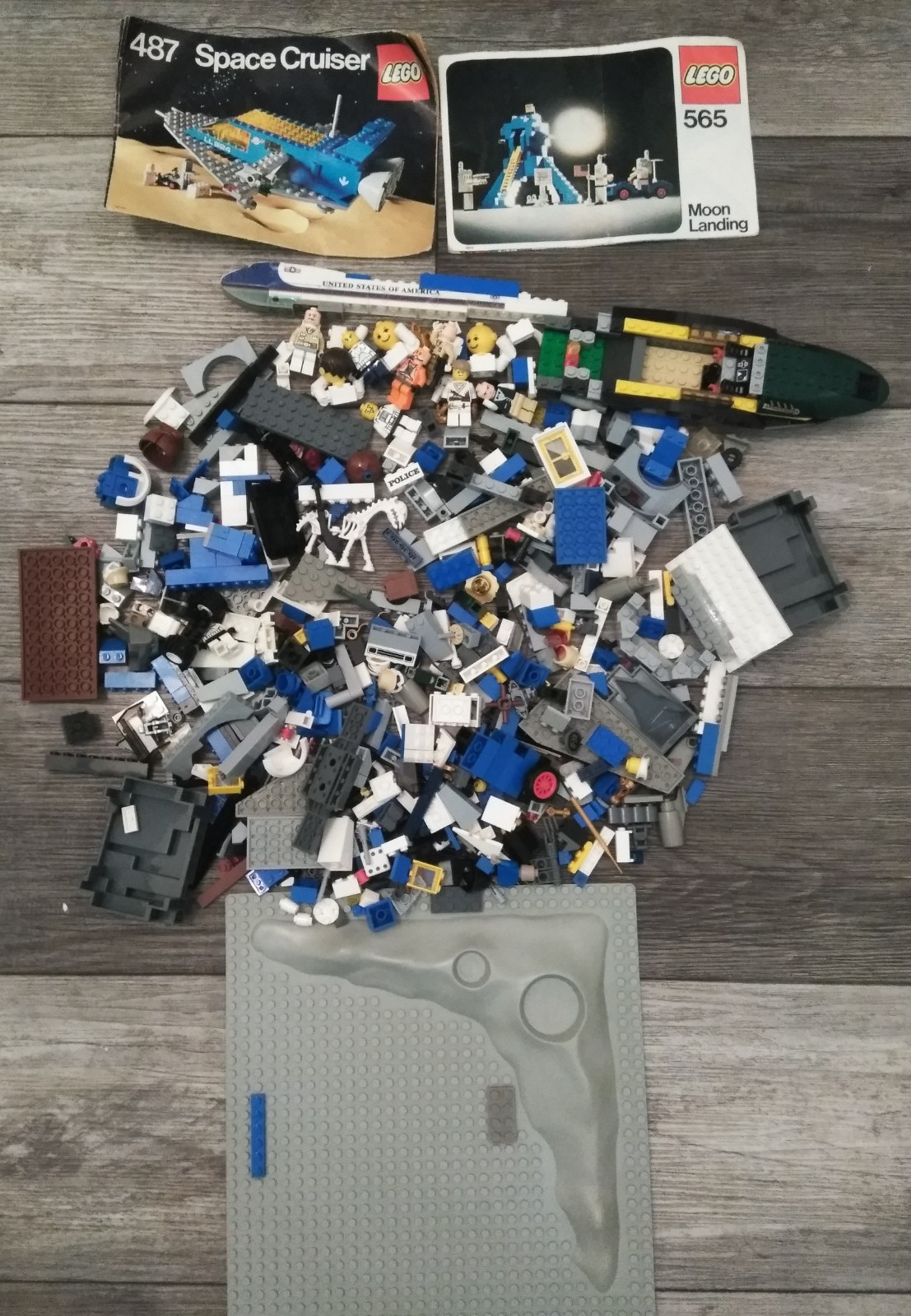 VTG 70'S LEGO Classic Space Cruiser 487 & 565  INCOMPLE (READ)
