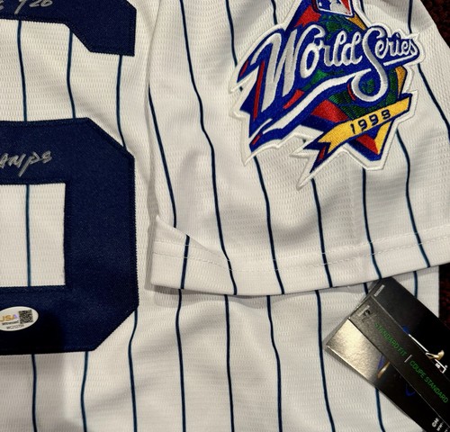 NY YANKEES ORLANDO EL DUQUE HERNANDEZ SIGNIERTES TRIKOT MIT AUFSCHRIFT JSA - Bild 2 von 3