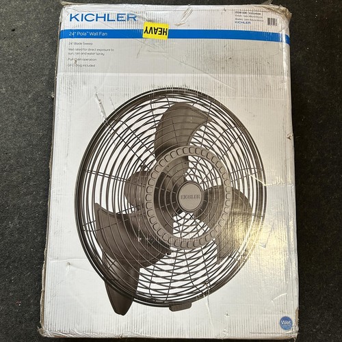 Kichler 339224SNB Wall Fan, 24", 24 Inch, Satin Natural Bronze - Picture 1 of 5