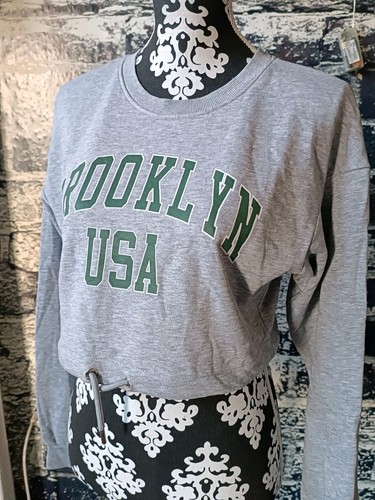 Cropped Pullover Bershka Gr.S (36), grau - Bild 3 von 6