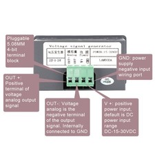 Digital Voltage Signal Generator Adjustable Multiturn Potentiometer 0-10V