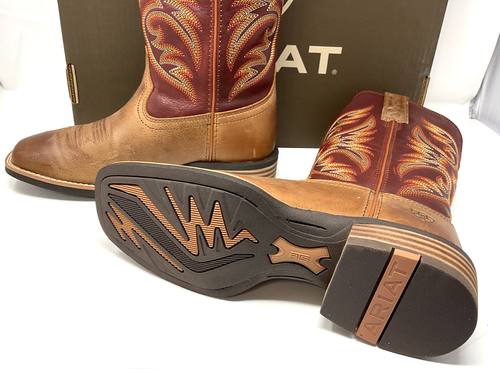 Bota de Vaquero Para Hombre Ariat Arenisca/Castaño Ricochet Talla 7.5 D Mediana Nueva en Caja - Imagen 5 de 8