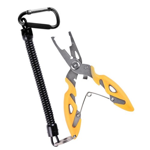Stainless Steel Fishing Pliers Scissors Line Cutter Split Ring Hook Remover Line