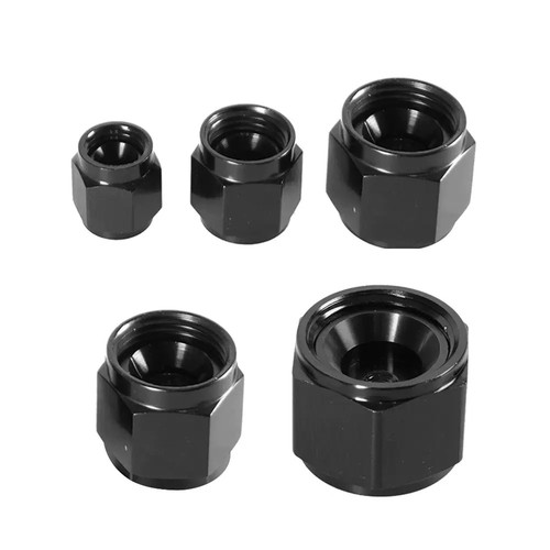 2pcs 4/6/8 /10/12 Female AN Flare Fitting Cap 6AN 8AN 10AN Block Off Aluminum - Picture 9 of 16
