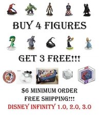 Disney Infinity 1.0 2.0 3.0 - Pick Your Figures Buy 4 Get 3 Free - $6 Min. Order
