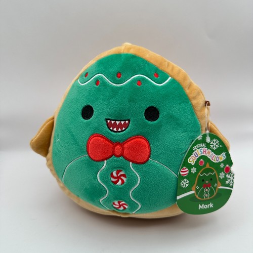 Squishmallows Mork der Hai Lebkuchen Weihnachten Urlaub 8 Zoll Plüsch
