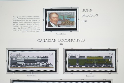 CANADA 1985–1992 COLLECTION OF 300+ MINT STAMPS IN ALBUM ON WHITE ACE PAGES - Imagen 22 de 24
