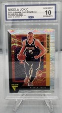 NIKOLA JOKIC 2020-21 Panini Flux #43 Silver Prizm Pulsar Nuggets Gem Mint CCG 10