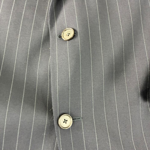 Jack Victor Von Maur Herren 42R Navy Nadelstreifen Wolle Zwei Knopf Blazer Jacke - Bild 8 von 16