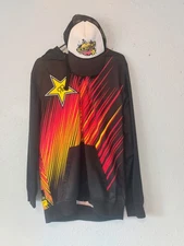 Vintage Rockstar Energy Drink Y2K Coat and Snapback Hat Size Large Rare