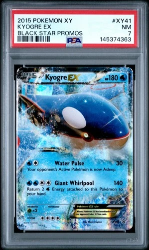 PSA 7 Kyogre EX XY41 Pokemon Black Star Promo English 2015