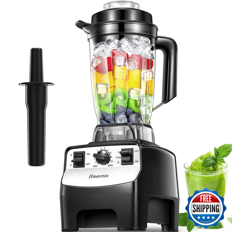 Reemix Counter Blender Smoothie Maker 1450W Professional High Speed Blenders