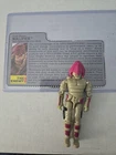 1988 GI JOE COBRA A.G.P. PILOT: NULLIFIER COMPLETE with File Card AND VISOR