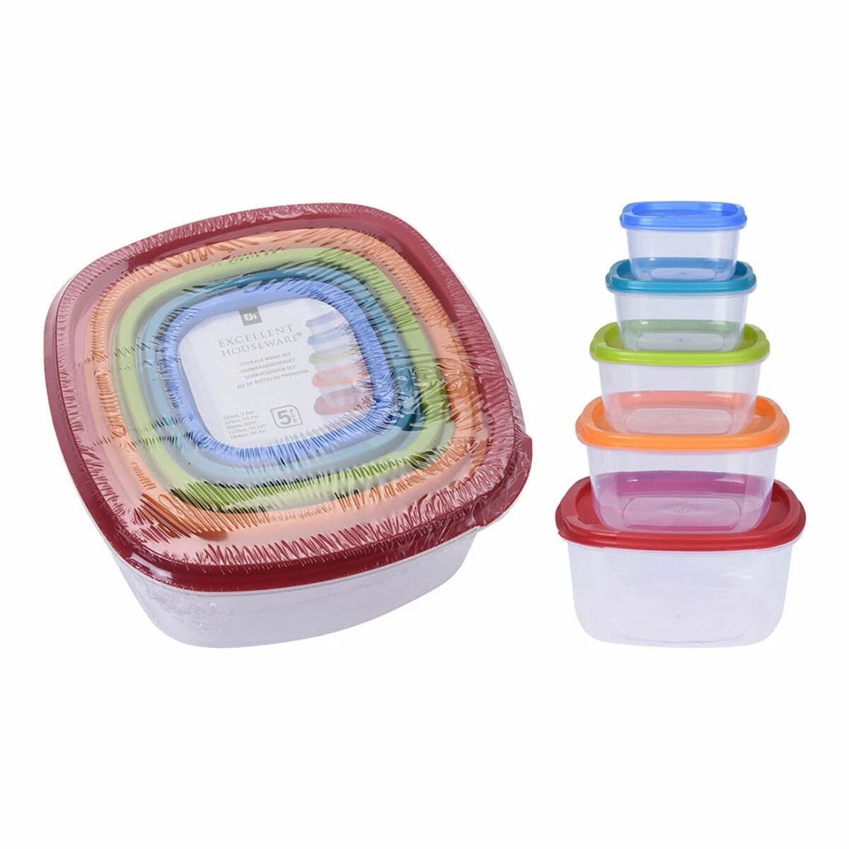 SET OF 5 FOOD CONTAINERS WITH LID
Opens in a new window or tab