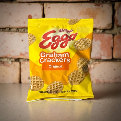 Galletas Graham en forma de gofre Eggo, bocadillos inteligentes aprobados por la escuela, sabor original - Imagen 5 de 5