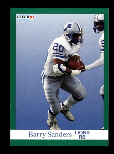 1991 Fleer #247 Barry Sanders Detroit Lions HOF - Picture 1 of 2