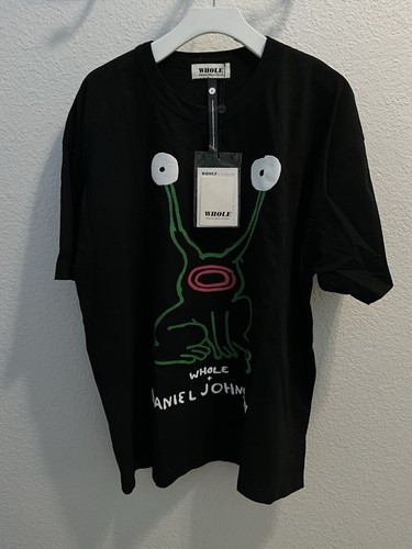 Whole X Daniel Johnston Hay Men’s T shirt Black Size L Nwt - Picture 1 of 4