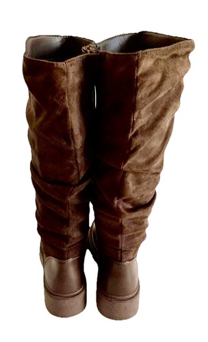 CARLKARIDA Women’s Knee High Block Chunky Heel Riding Boots Side Zipper Size:6 - Picture 8 of 24