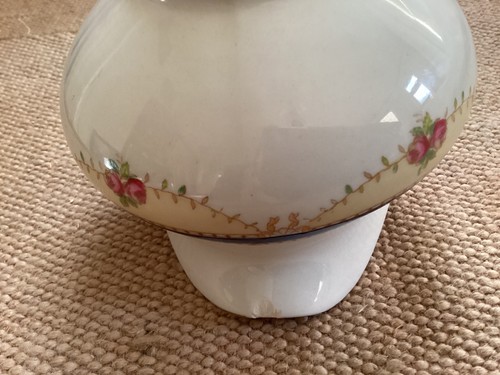 VINTAGE TAMS WARE TELLER & KRUG HALBPORZELLAN ROSEAGE - Bild 7 von 10