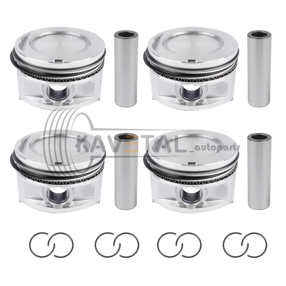 Juego de pistones y anillos de motor 22R 22RE 22REC para camioneta Toyota Celica 4Runner 2,4 L Foto 2 de 4