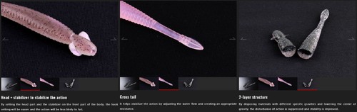 Señuelo suave Jackall I Shad Clio 3,5 pulgadas transparente Wakasagi (7822) - Imagen 5 de 6