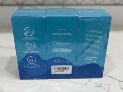3er Pack Spa Luxetique Duschgel Gelee Schaum Duschgel Mousse Ocean Breeze 6,8 Floz - Bild 7 von 8