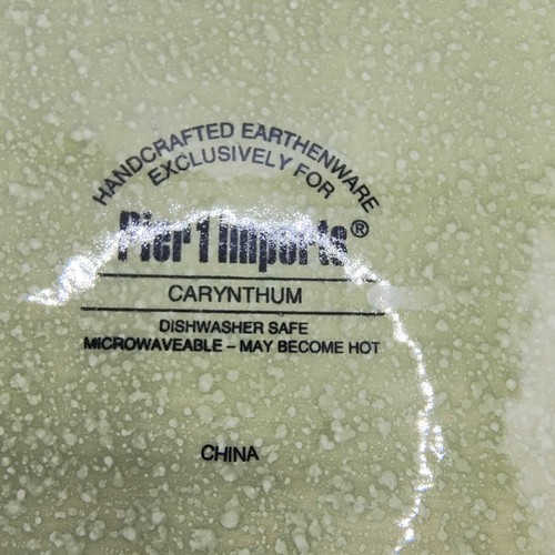 Pier 1 Imports Salad Plate 8 3/4" Cereal Bowl 6" Carynthum Flower Earthenware - Picture 3 of 19