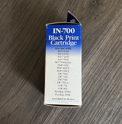 RARE New OEM Genuine Brother Ink Black Cartridge IN-700 - 第 4/5 張圖片