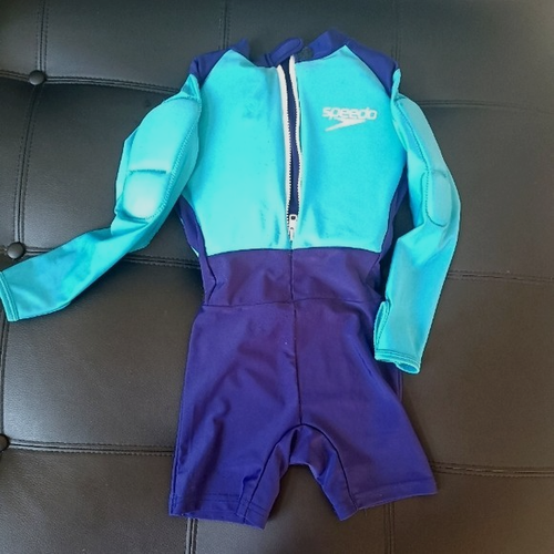 LOT NEW Speedo AquaHero Long Sleeve Swimsuit Aid UV50 Boy's 2T-3T & Swim Shoes 7 - Picture 11 of 13