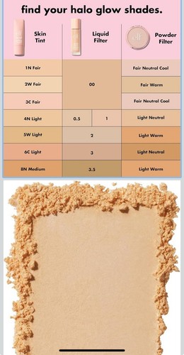 E.L.F gepresstes Pulver HALO GLOW Pulverfilter FAIR WARM, 0,35 OZ BRANDNEU - Bild 6 von 12
