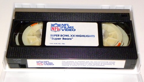 NFL FILMS VIDEO (VHS) ~ Highlights of SUPER BOWL XX "Super Bears" - Picture 4 of 4