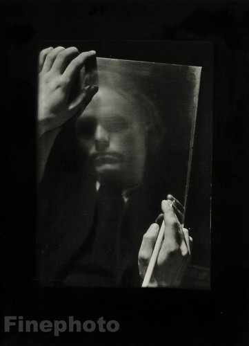 1955 JOSEF SUDEK Incisione fotografica ceca vintage ~ VACLAV SIVCO Ritratto surreale - Foto 1 di 1