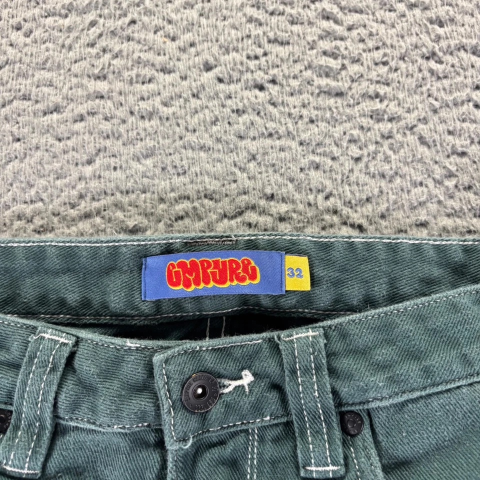 Vintage Empyre Jeans Mens 32x30 Green Cotton Relaxed Baggy Denim - Image 3 of 4