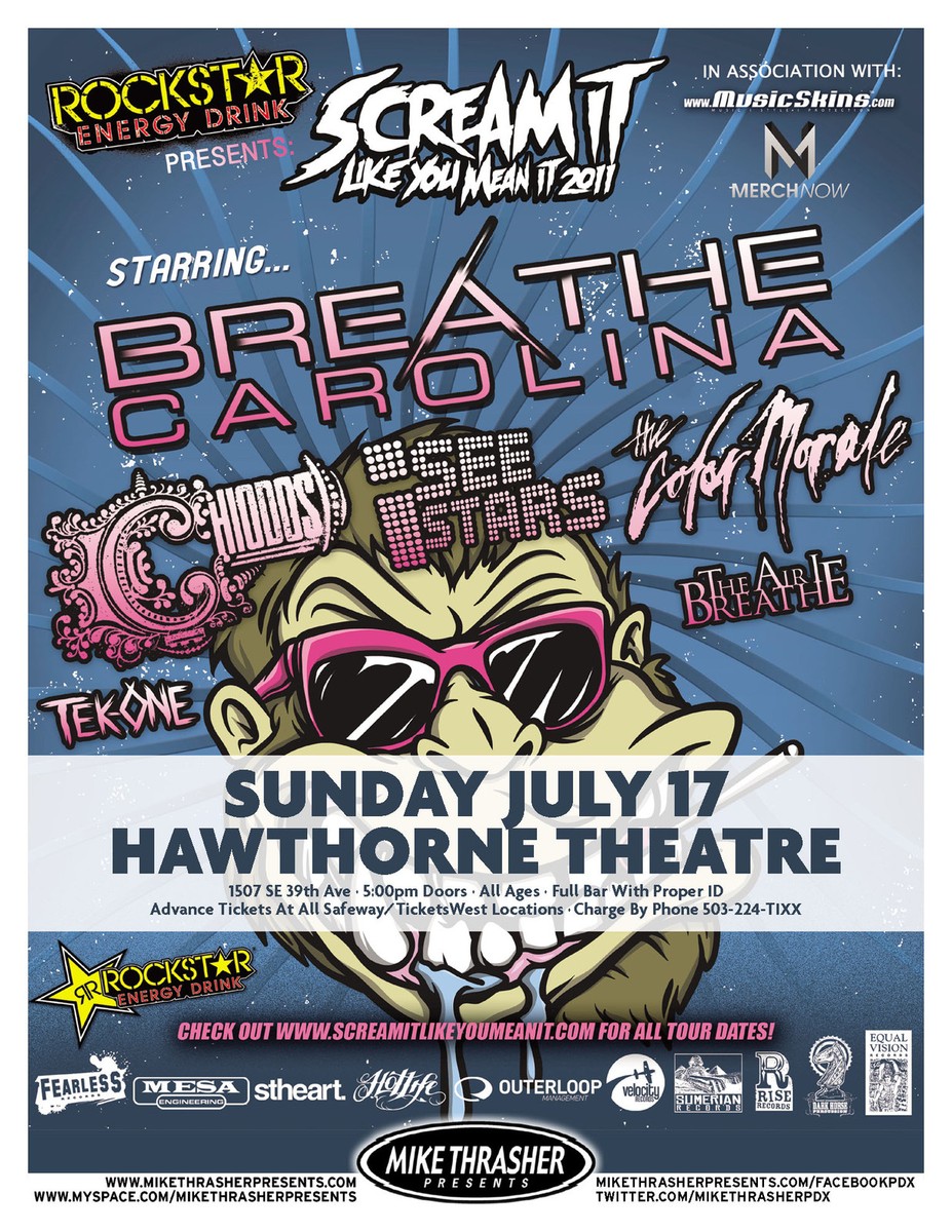 Breathe Carolina サイン入りポスター BREATHE CAROLINA 