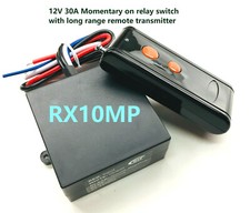 MSD 12V 30A 315mhz MOMENTARY ON long range RF remote control relay switch RX10MP