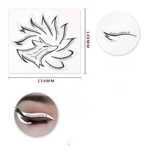 24 Pezzi Eyeliner Stencil Guida Ombretto Patch Rapide Shaper Strumento Trucco Occhi - Foto 2 di 7