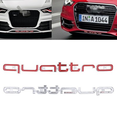 Audi Front Silver chromeplate Grill Emblem Logo Badge 273mm for A4 A7 B8 B9 C6