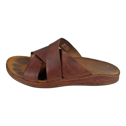 CHACO Sandalo Donna 9 Wayfarer Pelle Toffee Casual Slide On - Foto 2 di 16