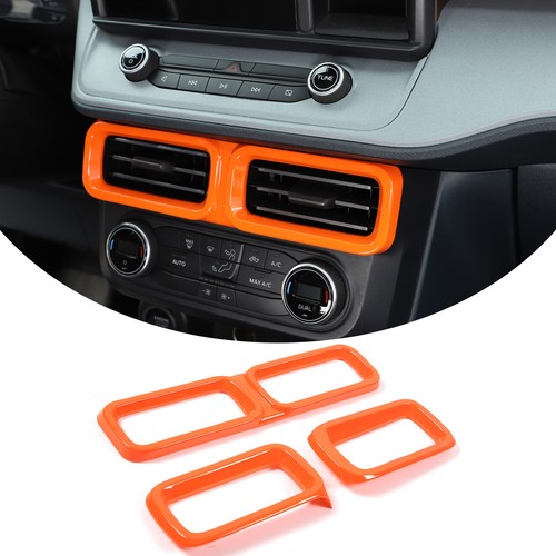 Marco naranja de control central y salida de aire lateral para Ford Maverick 2022-2023 - Imagen 2 de 11