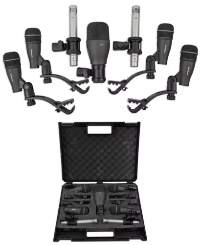 Samson DK707 Drum Microphones-1) Kick+4) Snare+2) Pencil 4 Church Sound Systems