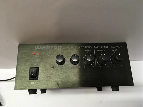Rare Vintage Weltron WA-40CR Public Address Amp, EUC