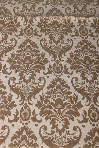 Cotton Table Runner with Woven Damask Design ( Gold, 13 X 60 Inch) - Picture 3 of 3